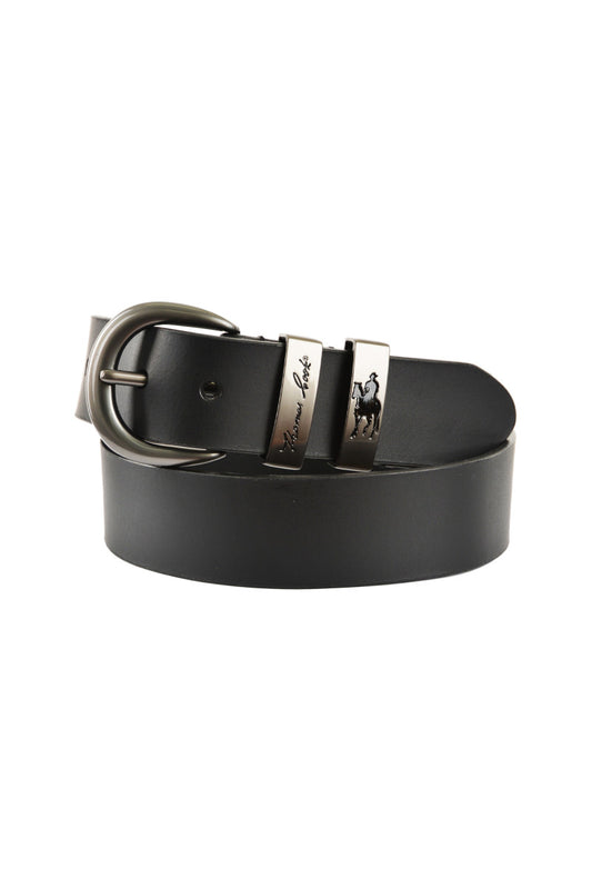 THOMAS COOK GUNMETAL TWIN KEEPER BELT