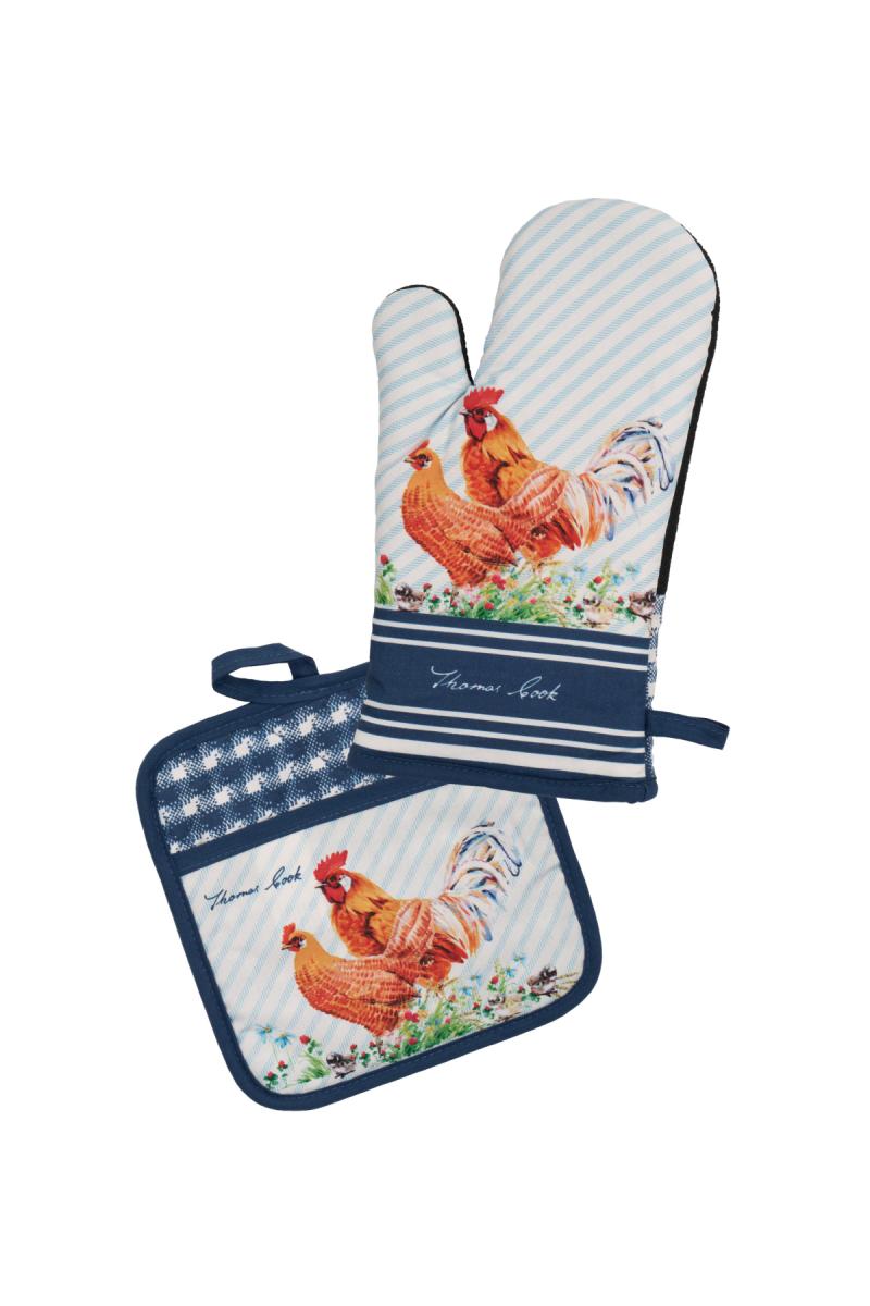 THOMAS COOK OVEN MITT & POT HOLDER SET