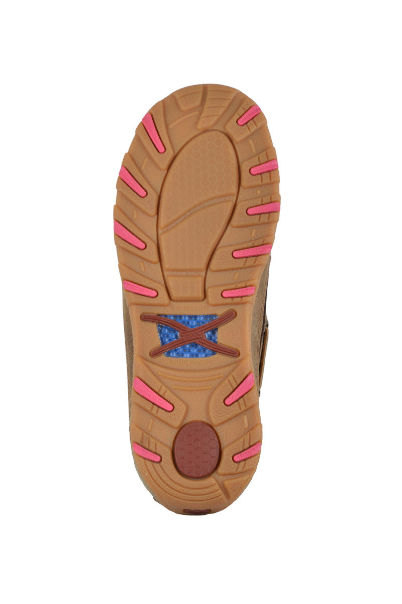 TWISTED X - WOMENS CACTUS CELLSTRETCH MOCS (BOMBER/PINK)