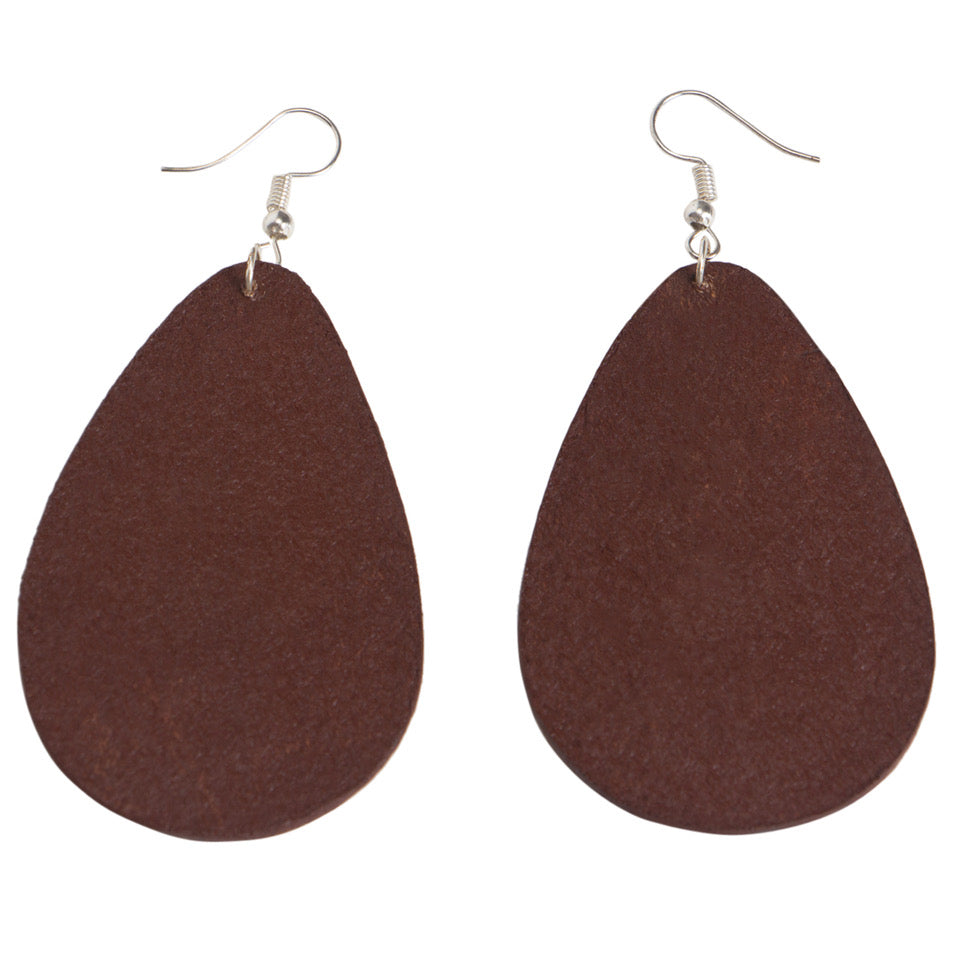 The Design Edge Tooled Pear Drop Earrings - TE01