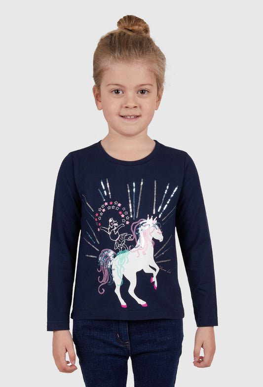 THOMAS COOK GIRLS DORA LONG SLEEVE TEE (NAVY) CLEARANCE