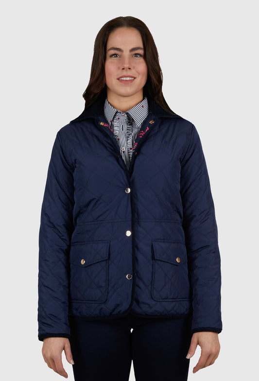 THOMAS COOK WOMENS FLORA REVERSIBLE JACKET (NAVY)