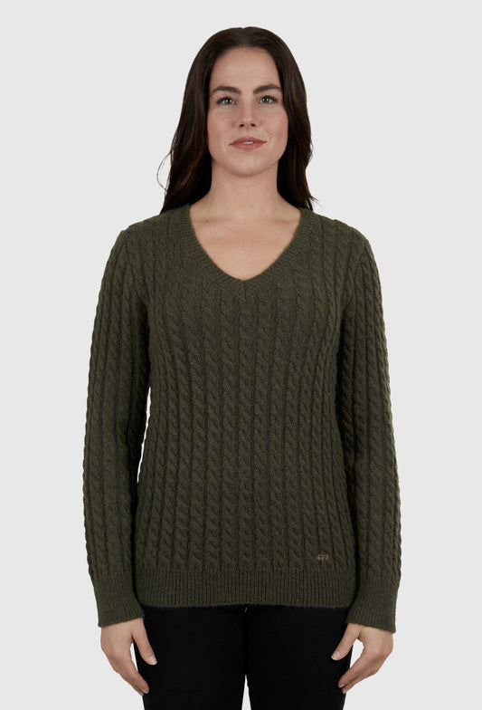 THOMAS COOK WOMENS GETA JUMPER (KHAKI)