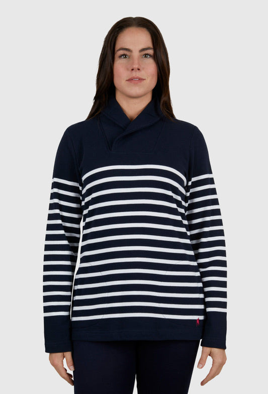 THOMAS COOK WOMENS JESSICA PULLOVER (NAVY/WHITE)