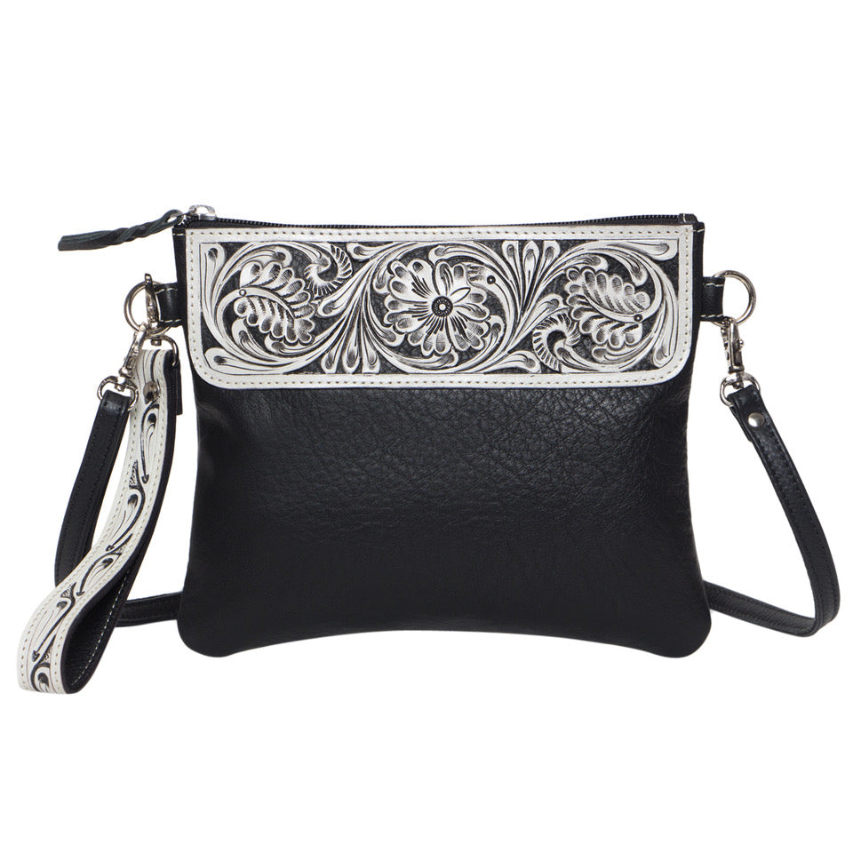 The Design Edge Tooled Leather Clutch Bag – TLB15