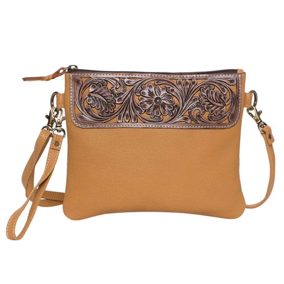 The Design Edge Tooled Leather Clutch Bag – TLB15