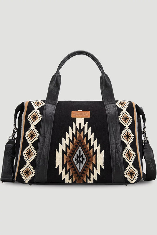 Wrangler Maya Aztec Duffle Bag - Black