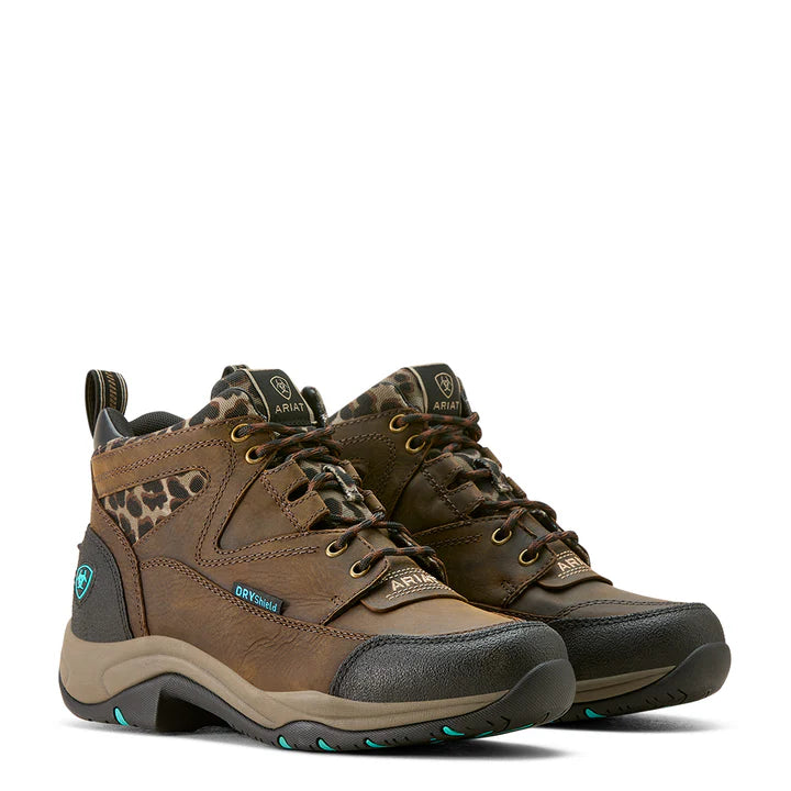 Ariat Women's Terrain Waterproof - Chocolate/Camo Leopard