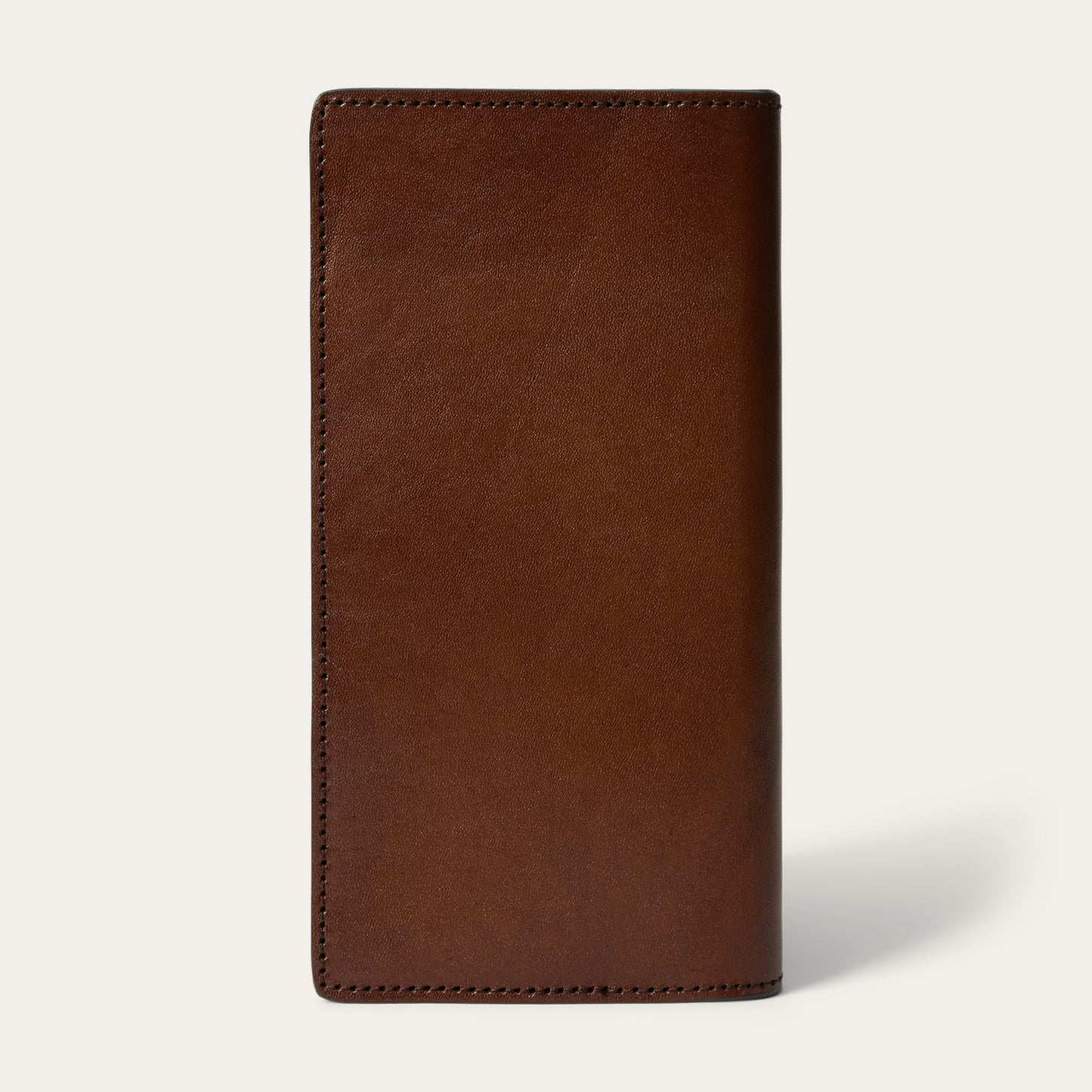 Stetson Tooled Leather Checkbook - Brown