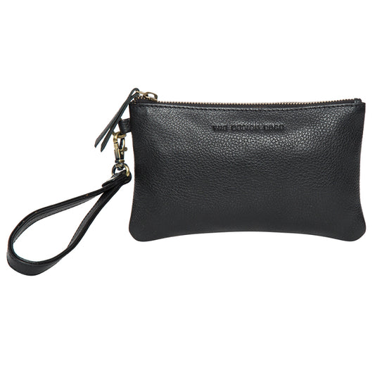 The Design Edge Grain Leather Small Cowhide Clutch – Toronto (69992)