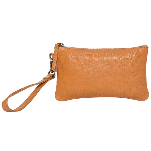 The Design Edge Grain Leather Small Cowhide Clutch – Toronto (69992)