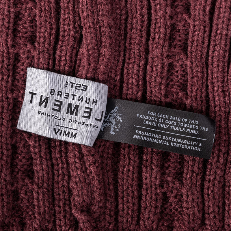 Hunters Element Twin Peaks Beanie (Burgundy)