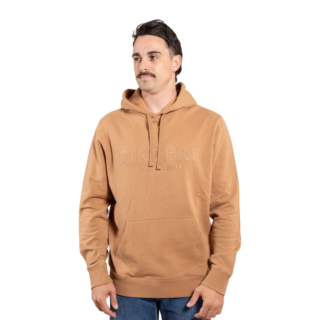 RINGERS WESTERN MEN'S HUDSON HOODIE - TAWNY BROWN