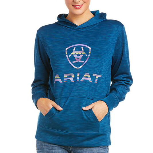 Ariat Women's TEK Hoodie - Blue Opal