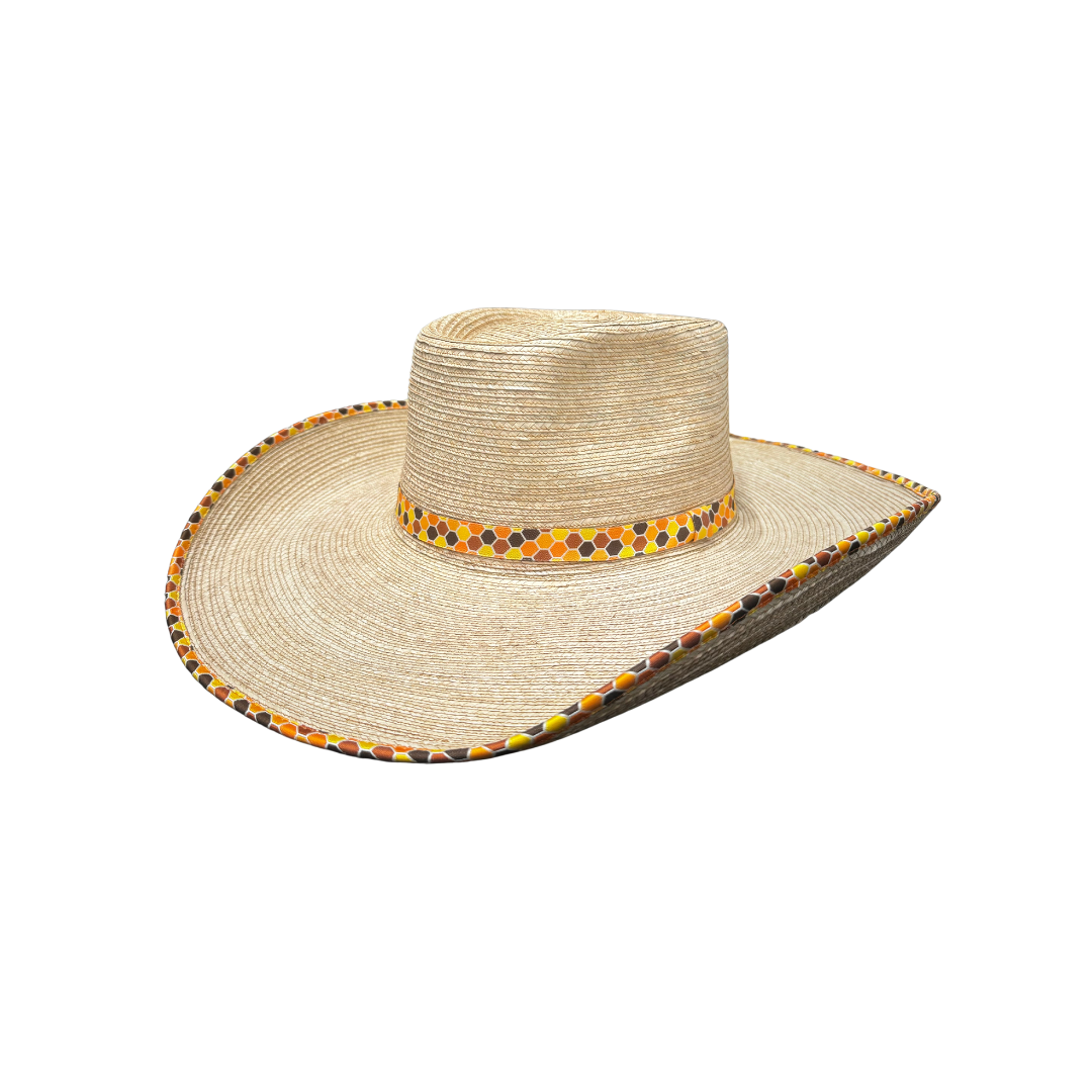 Sunbody Hats Ava Honey Palm Bound