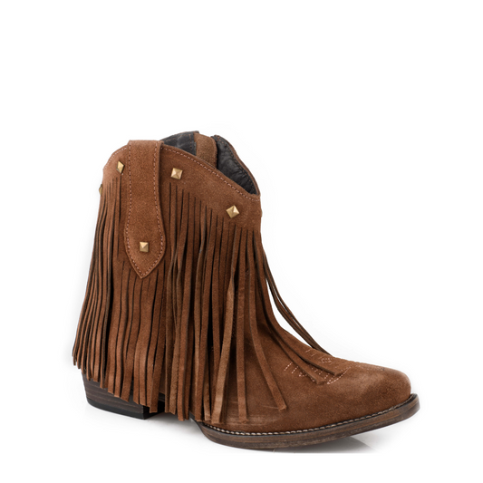 ROPER Women's Dusty Fringe Boot Brown Suede