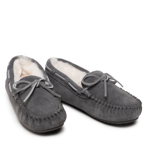 EMU Ladies Amity Moccasin_Dark Charcoal