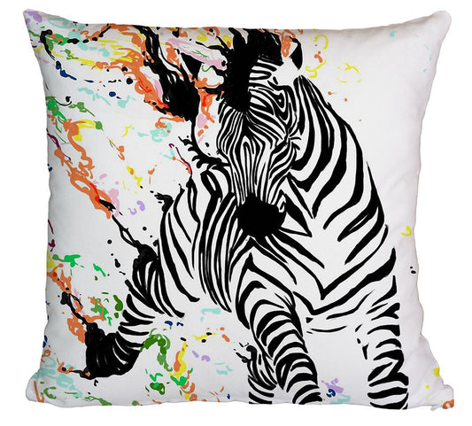 Animal Print Cushion Cover - Zebra