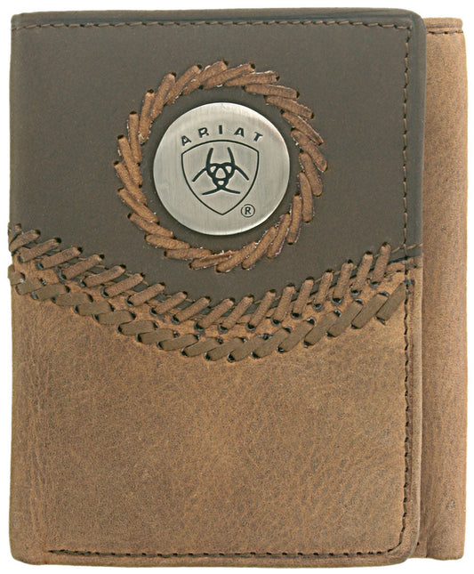 Ariat Tri-Fold Wallet - Two Toned Accents