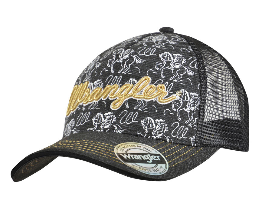 Wrangler Women's Cowgirls Cap (Charcoal)