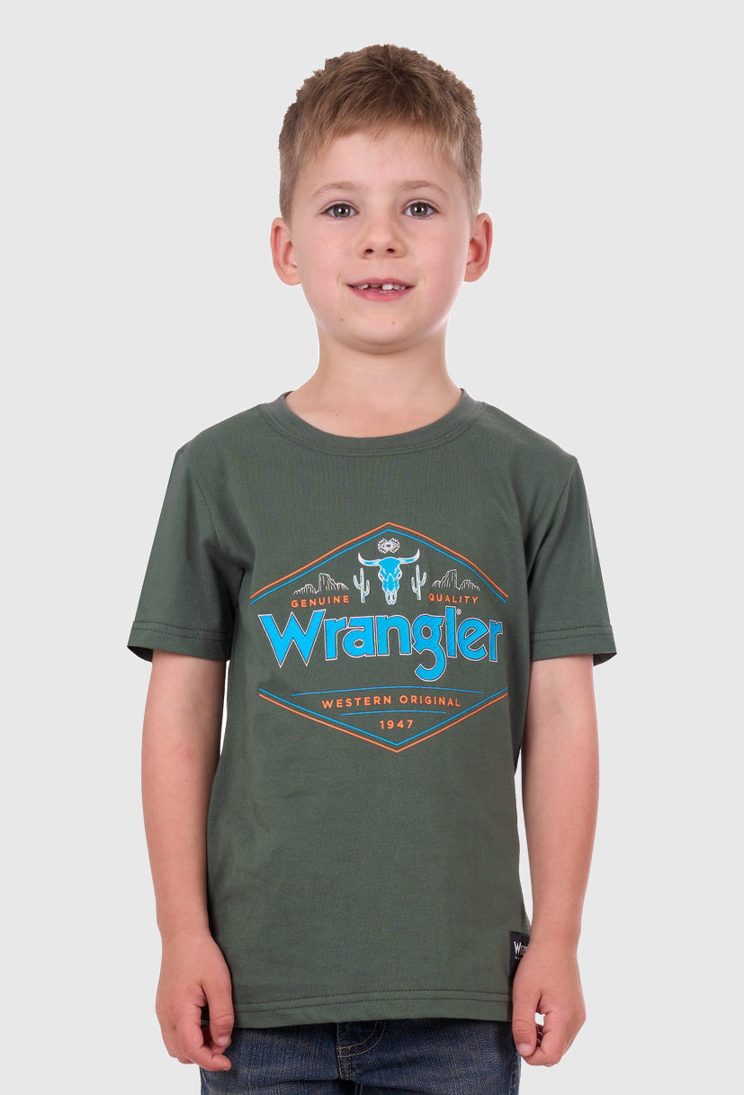 WRANGLER BOYS JACK S/S TEE (CYPRESS)