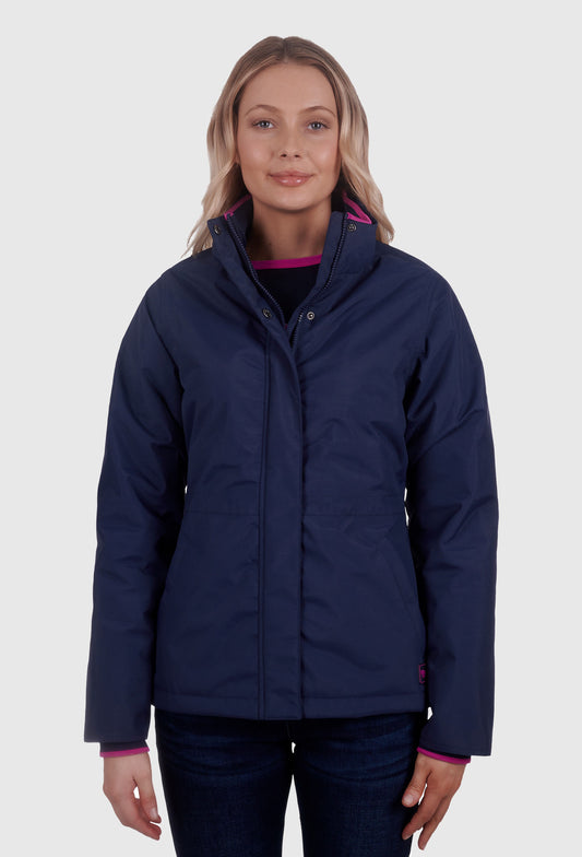 WRANGLER WOMENS MADDISON W-PROOF JACKET (NAVY)