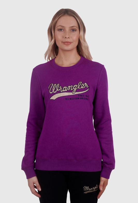 WRANGLER WOMENS STELLA CREW (BERRY)