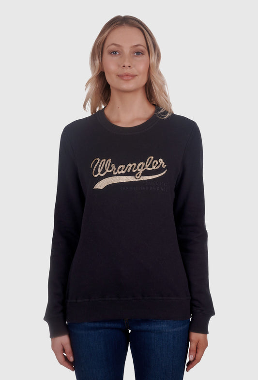 WRANGLER WOMENS STELLA CREW (BLACK)