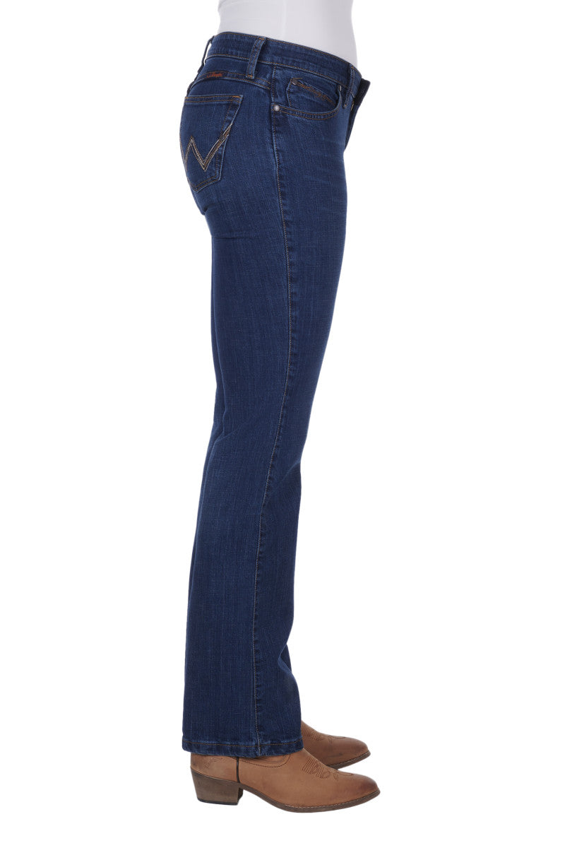 WRANGLER WOMENS ULTI RIDING JEAN Q BABY - 34 Leg