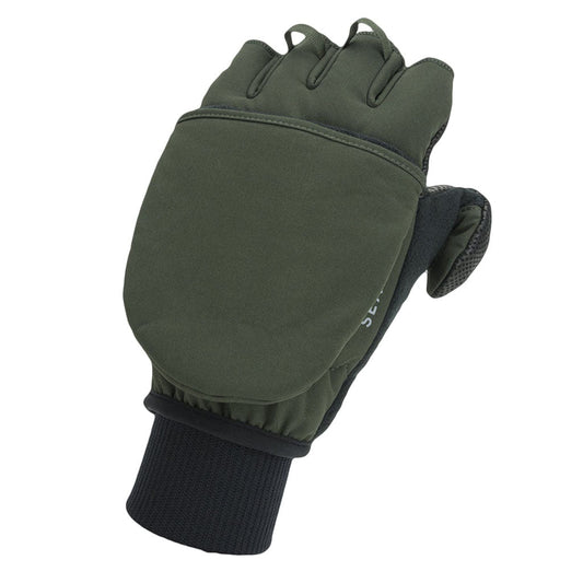 SEALSKINZ WINDPROOF COLD WEATHER CONVERTIBLE MITT (OLIVE/BLACK)