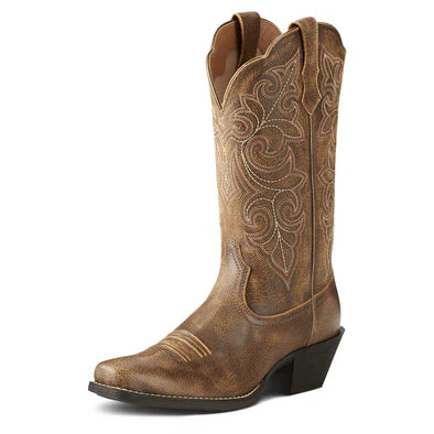 Ariat Women's Round Up Square Toe - Vintage Bomber