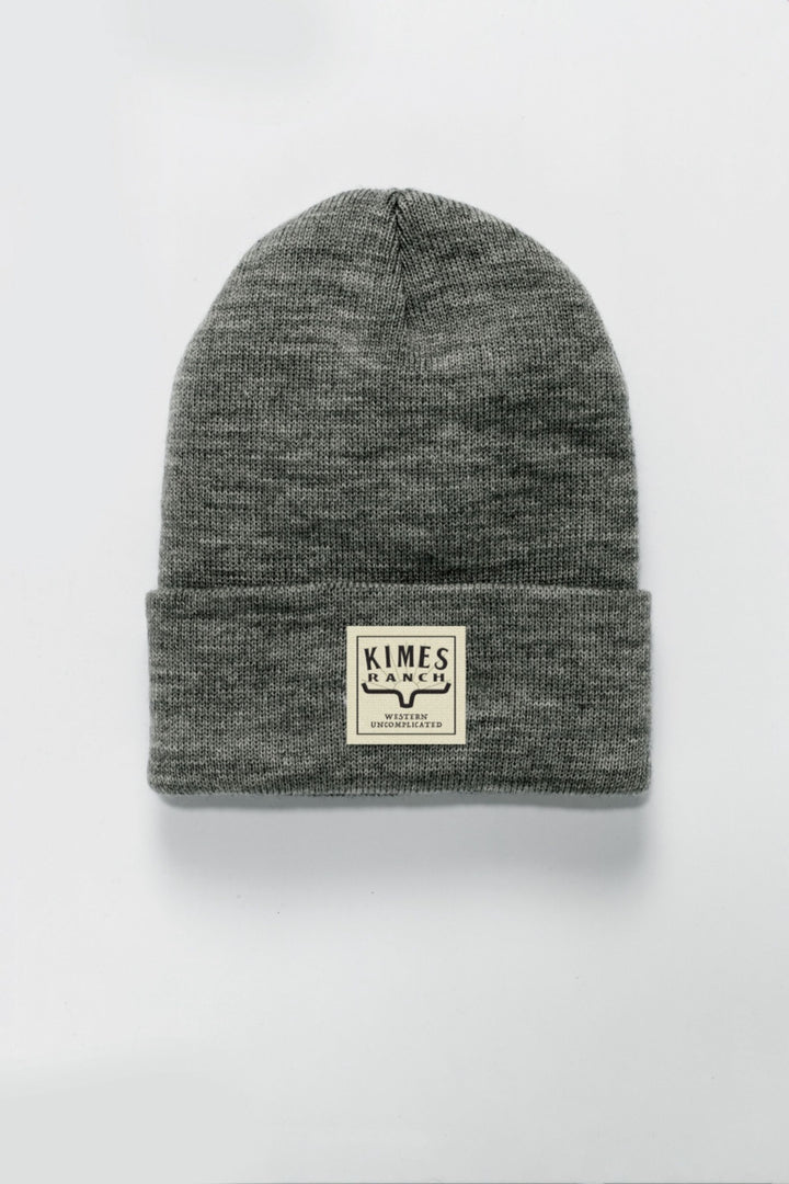 Kimes Ranch Workday Label Cap (Beanie) - Dark Grey Heather