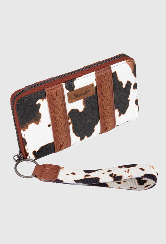 Wrangler Cow Print Large Wallet