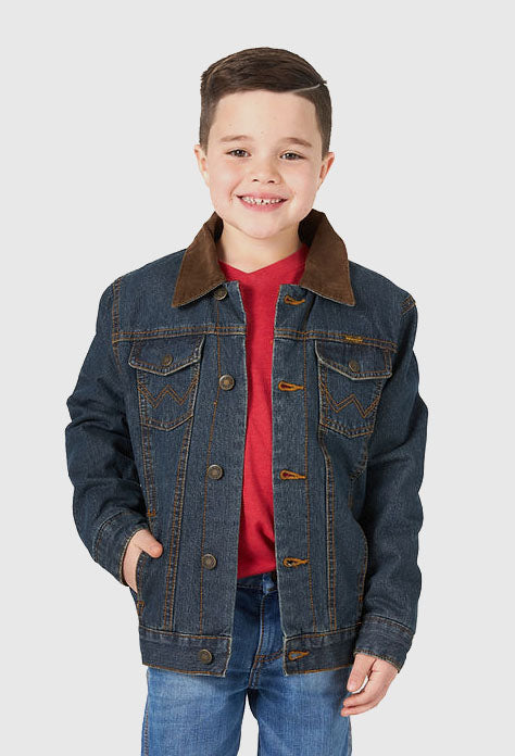 Wrangler Kids Blanket Lined Denim Jacket