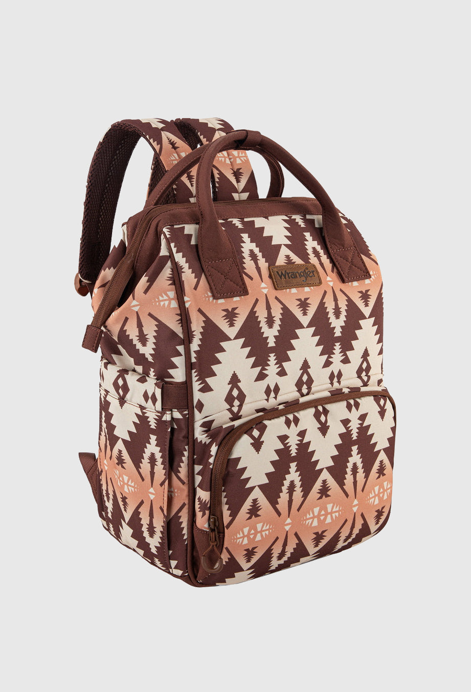 WRANGLER SOUTHWESTERN BACKPACK BABY BAG (S24/25)_MOCHA