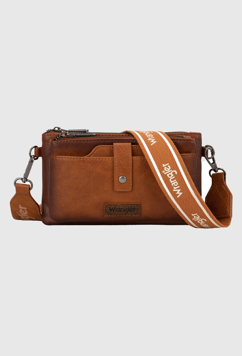 Wrangler Wallet Crossbody Bag_Tan