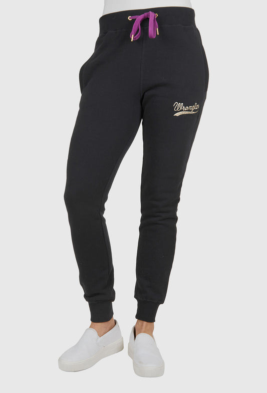 Wrangler Womens Stella Slim Trackpant (Black)