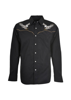 Wrangler Men's Frazer Embroidered Long Sleeve Shirt