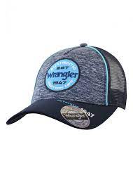 WRANGLER MEN'S DENIM TRUCKER CAP (BLUE)