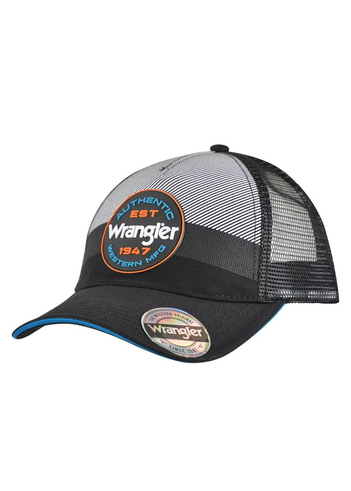 WRANGLER MEN'S DOMENIC TRUCKER CAP (BLACK)