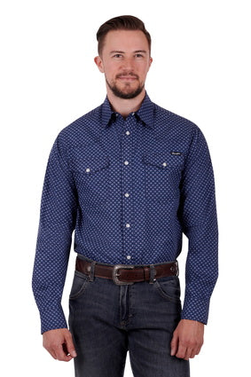 WRANGLER MENS PIPER LONG SLEEVE SHIRT - CLEARANCE