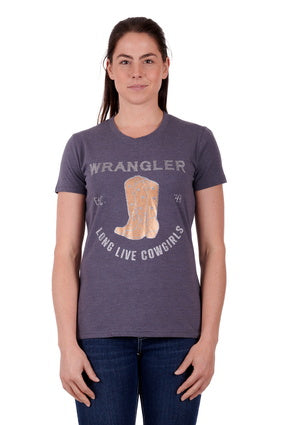 WRANGLER WMNS RAYA S/S TEE - FINAL SALE NO RETURN OR EXCHANGE