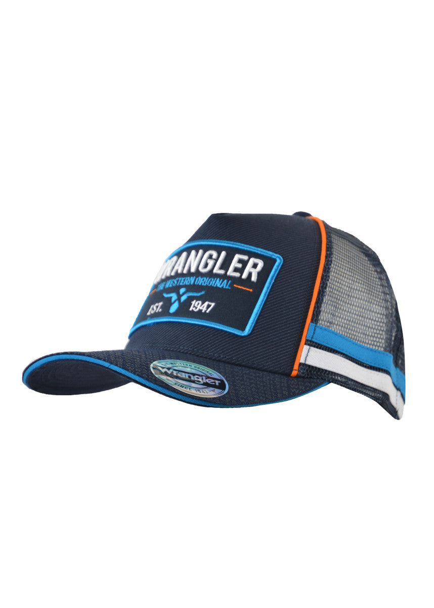 WRANGLER MEN'S PHELPS HP TRUCKER CAP (NAVY)