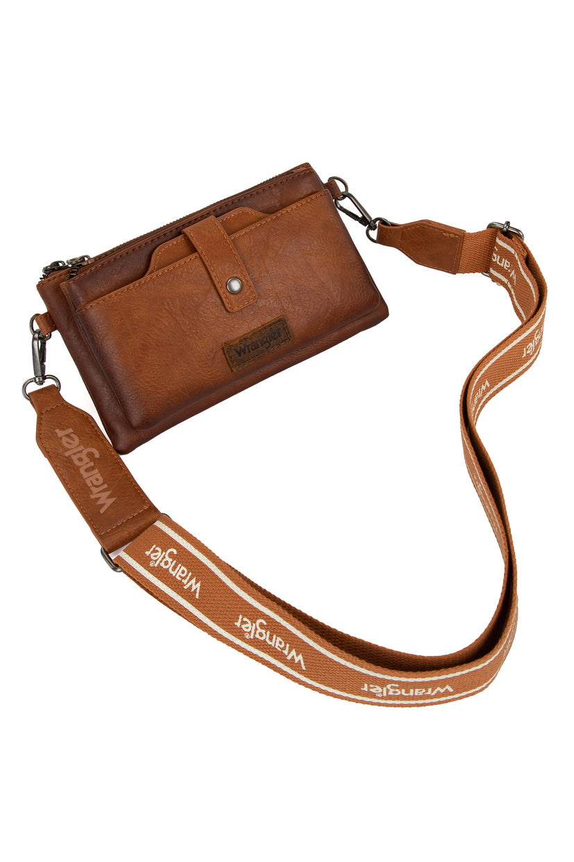 Wrangler Wallet Crossbody Bag_Tan