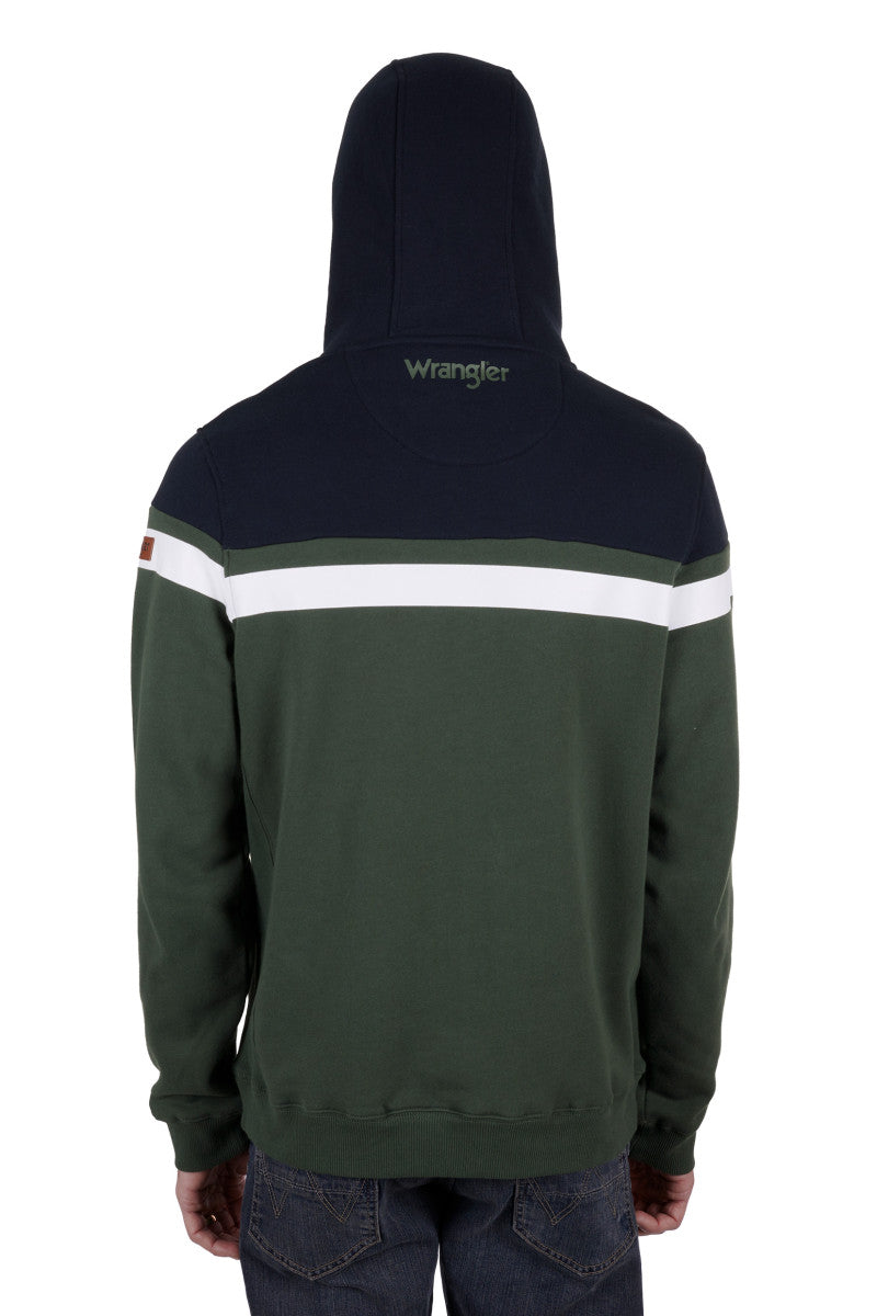 WRANGLER MENS JONATHON HOODIE (NAVY/CYPRESS)