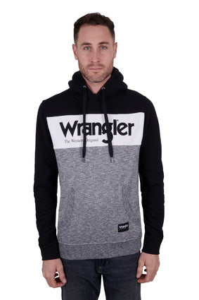 WRANGLER MENS DIGBY HOODIE (BLACK/CHARCOAL)