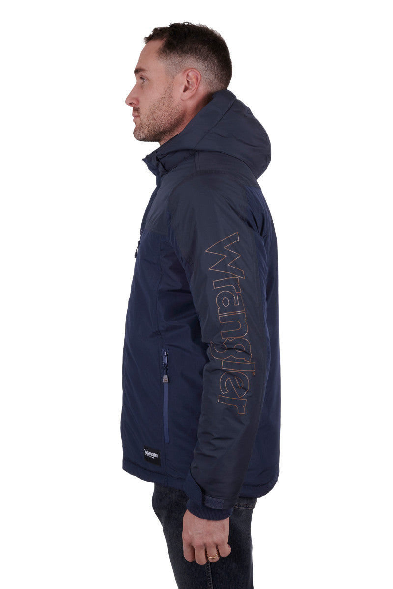 WRANGLER MENS MURPHY WATERPROOF JACKET (NAVY)