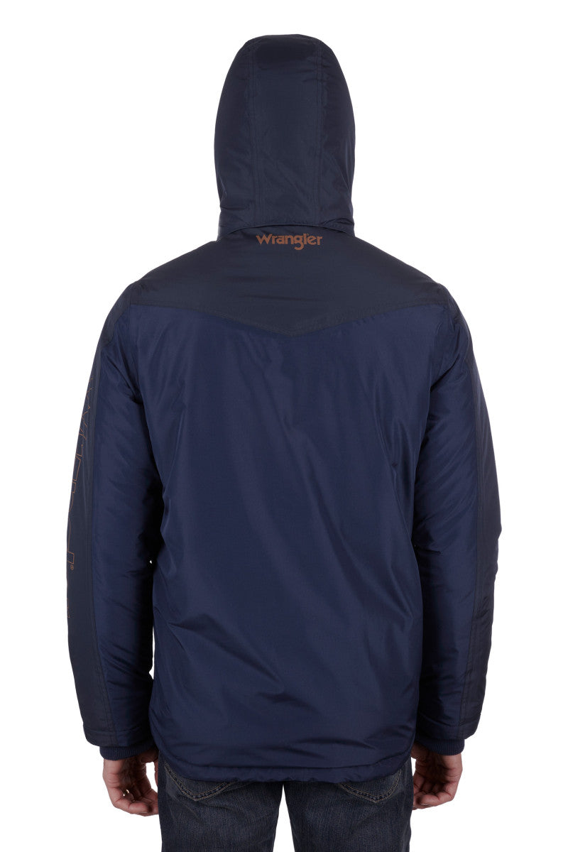 WRANGLER MENS MURPHY WATERPROOF JACKET (NAVY)