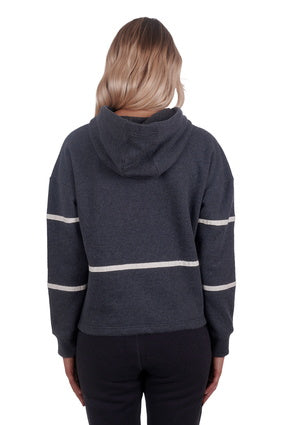 WRANGLER WOMENS CATHIE PULLOVER HOODIE (CHARCOAL)