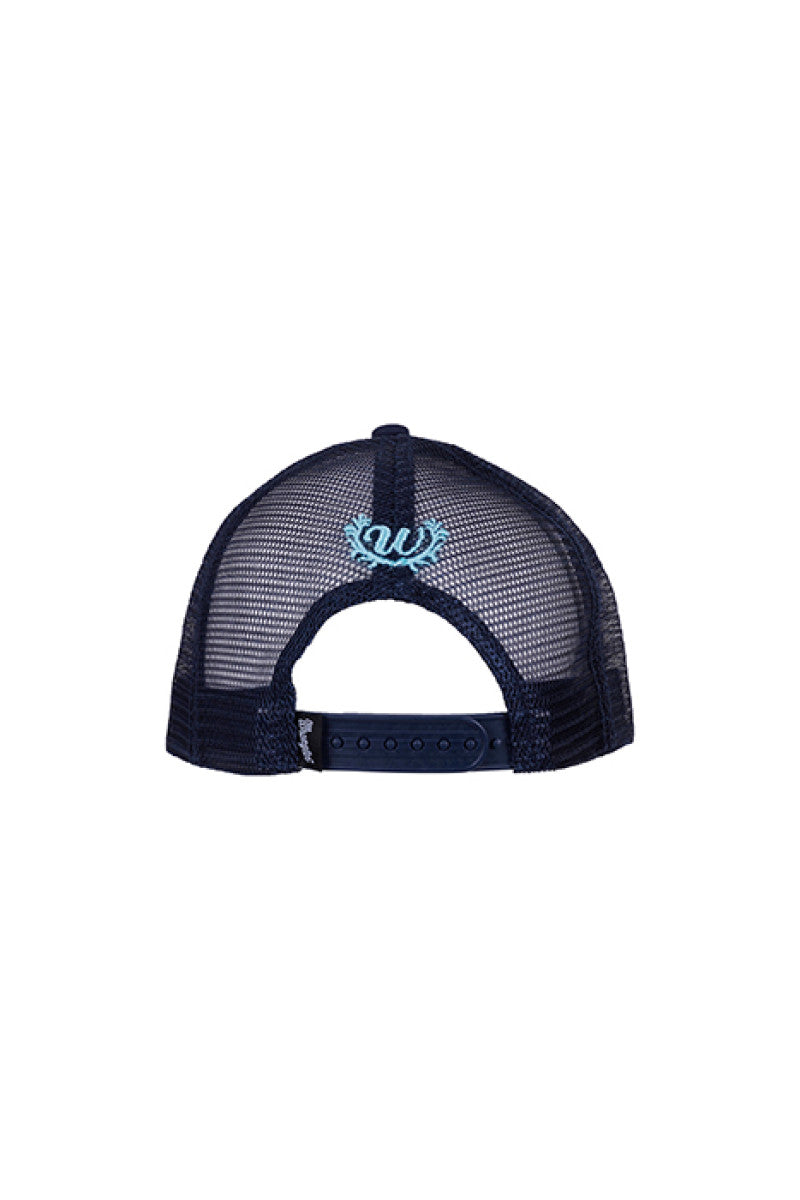 Wrangler Womens Chelsea Trucker Cap (Navy/Aqua)